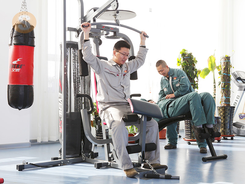 健身しています。 