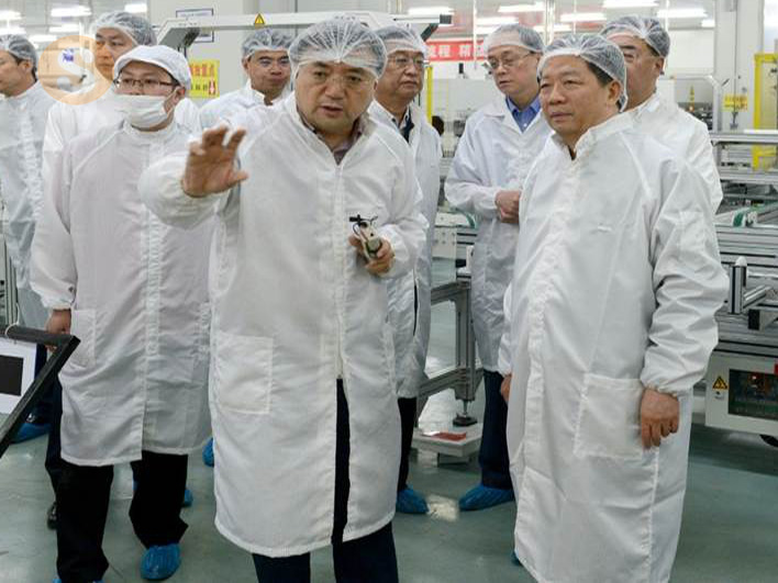 2016年6月4日　遼寧省委書記、省人大常委會主任（當時遼寧省省長）陳求發さんが當社を視察 